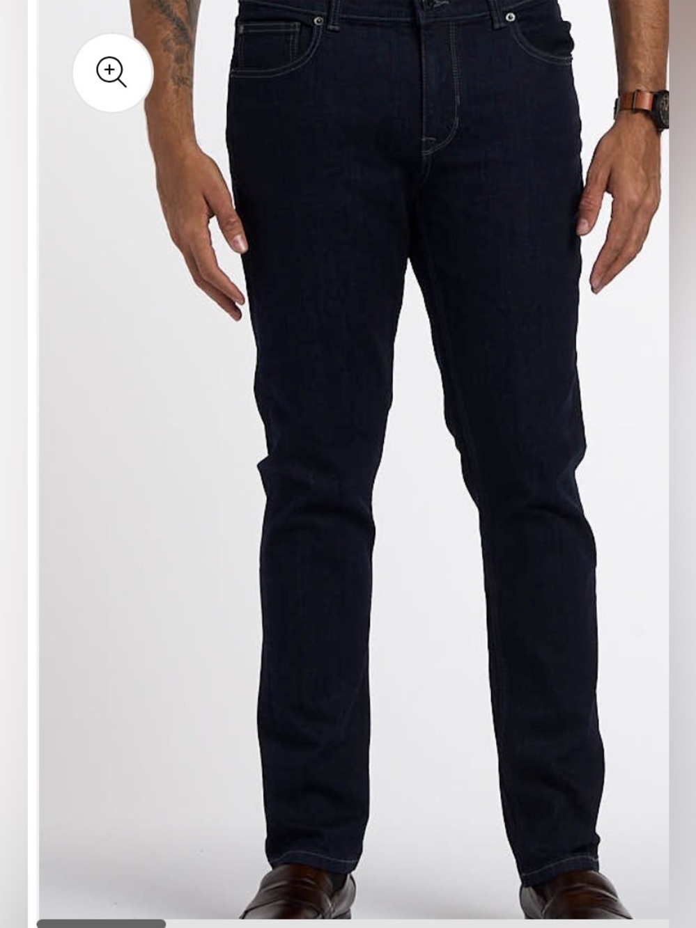Barely worn DKNY Bedford Slim Fit Men's Dark Blue Straight-Leg Jeans - 30x30